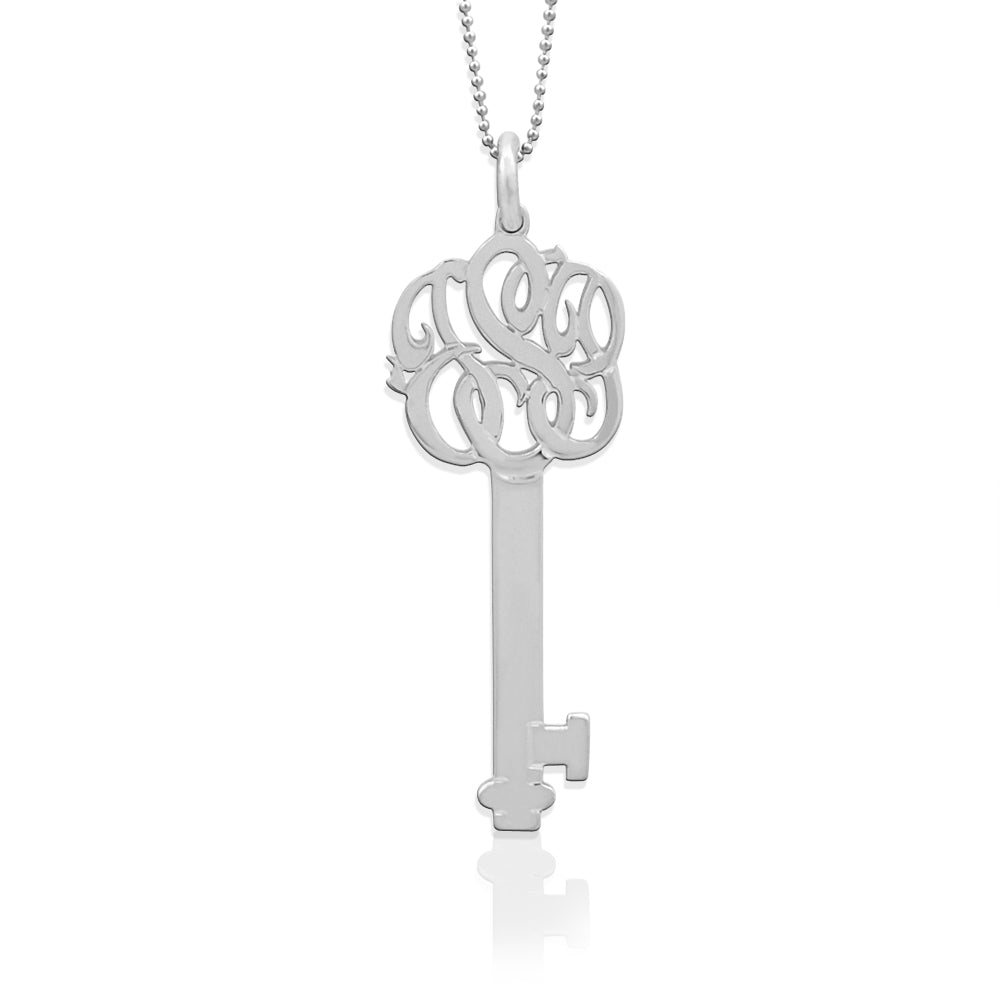 Freeform Monogram Key Pendant
