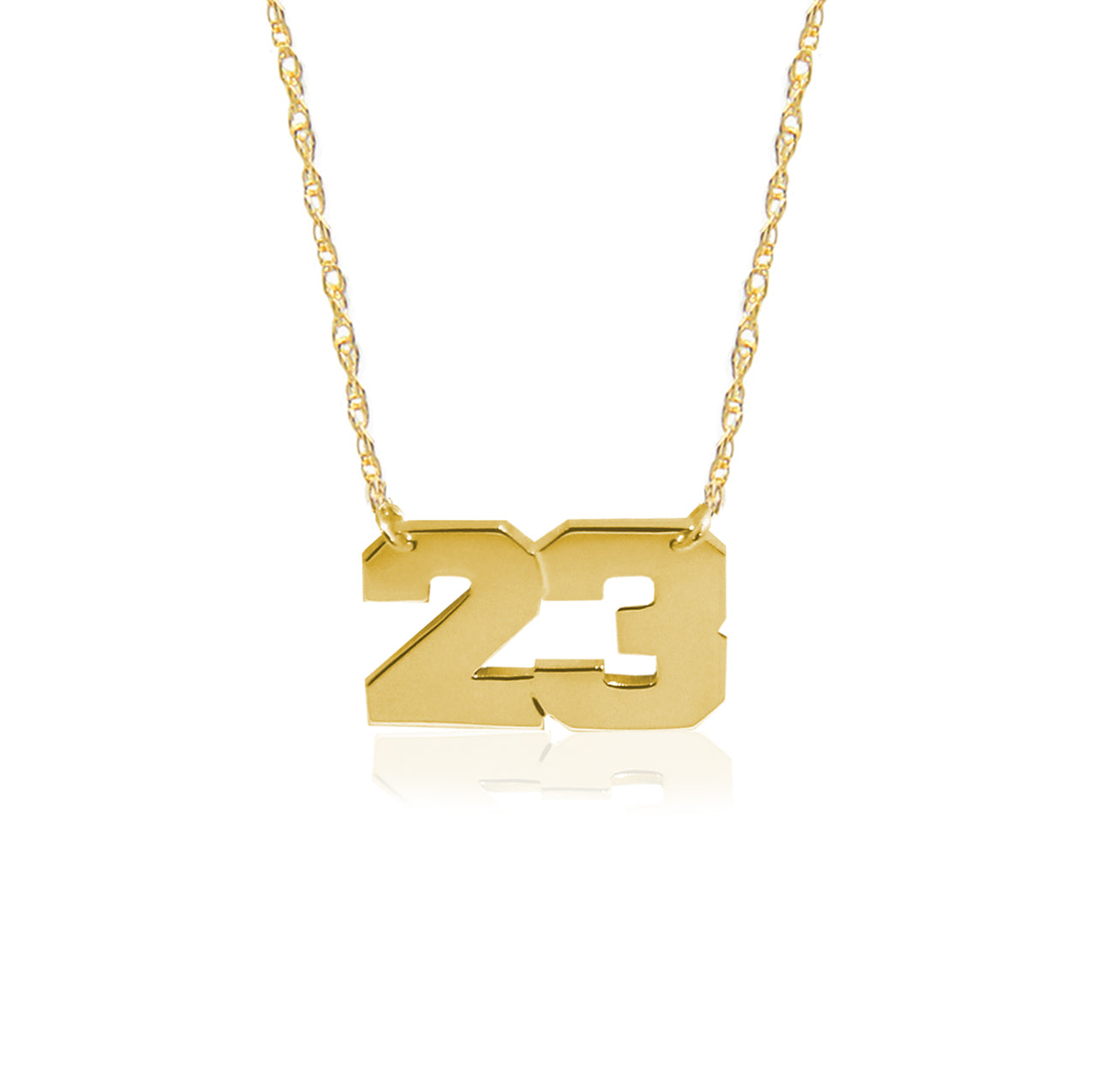JBD424 Varsity Number Pendant