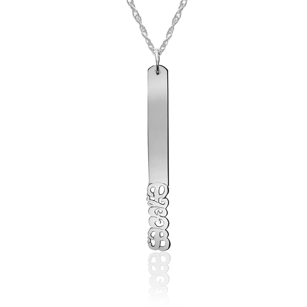 Stick Pendant with Monogram