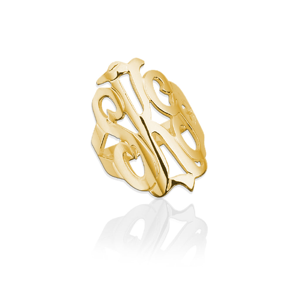 Freeform Monogram Ring