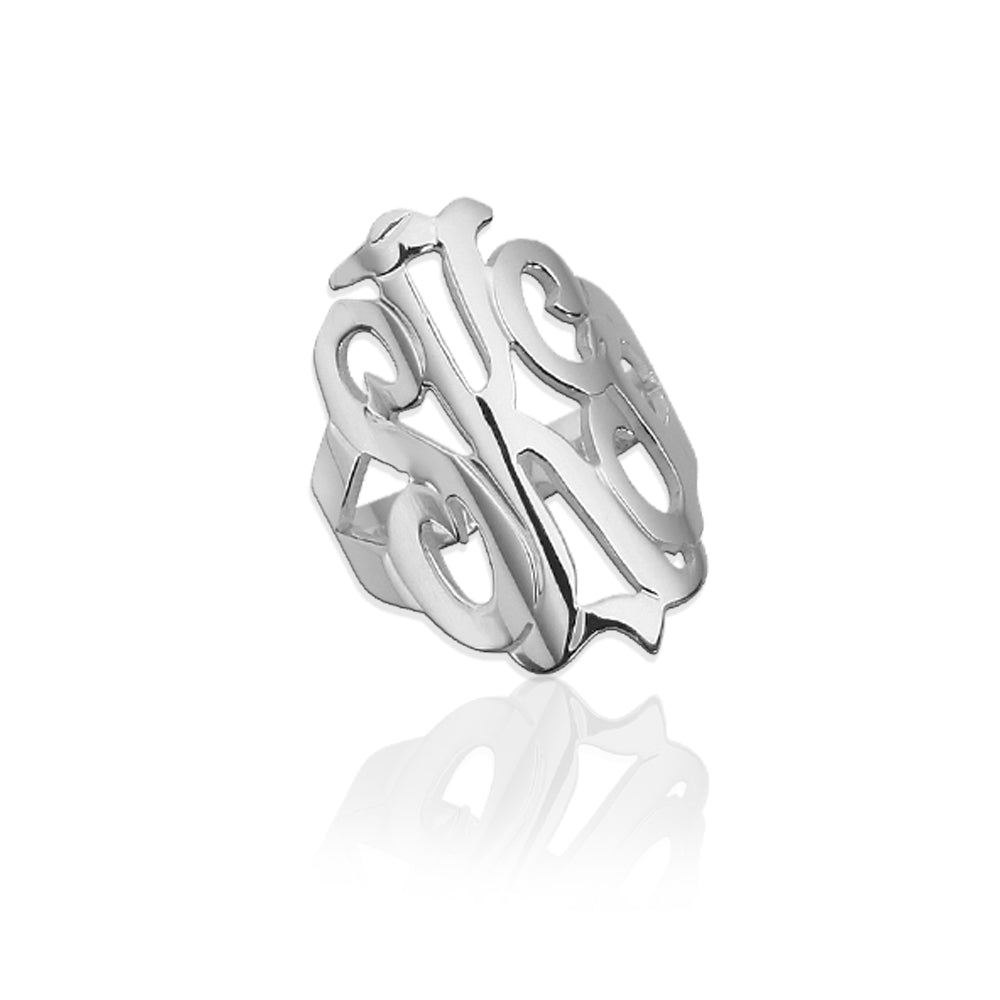 Freeform Monogram Ring