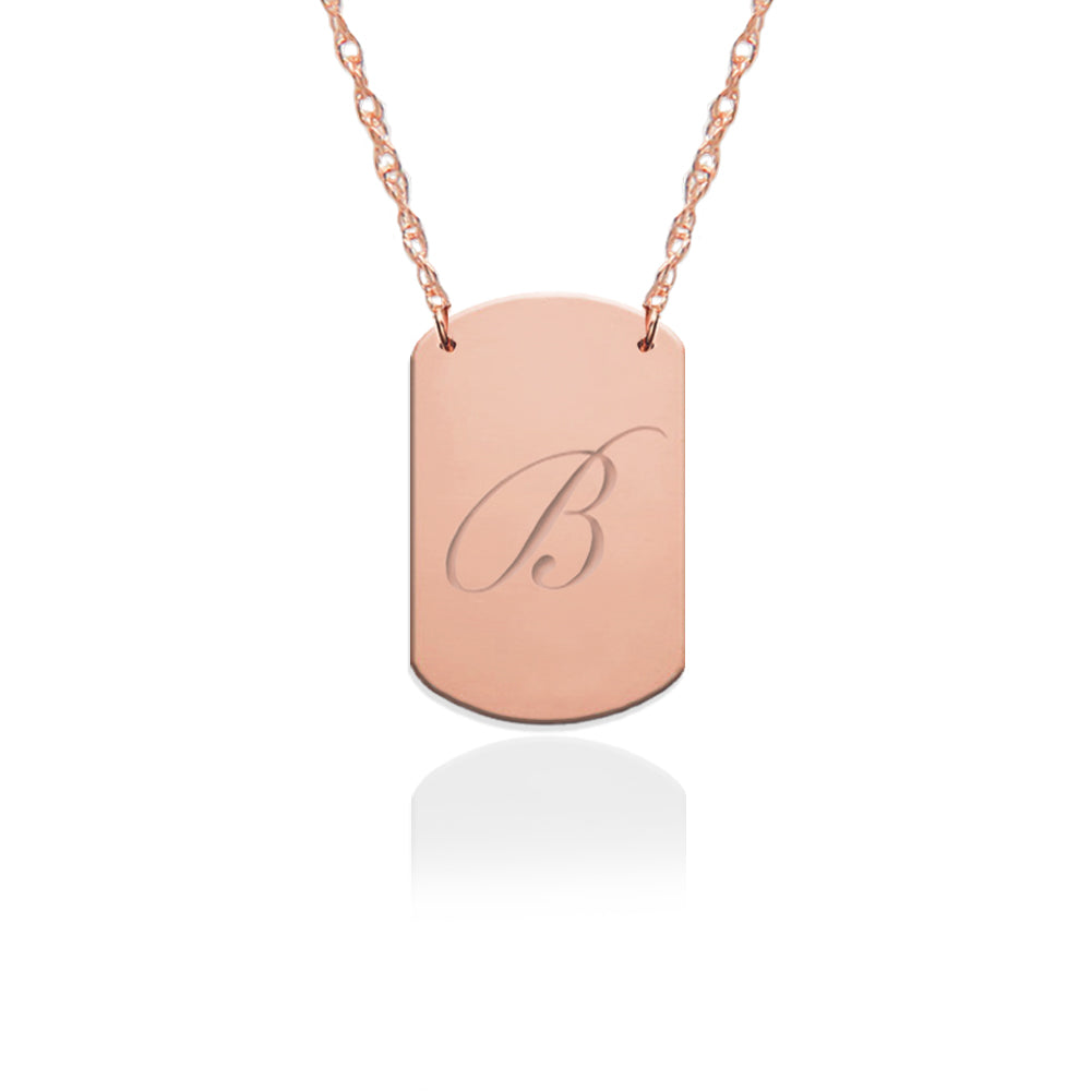 Engraved Gold Mini Dog Tag