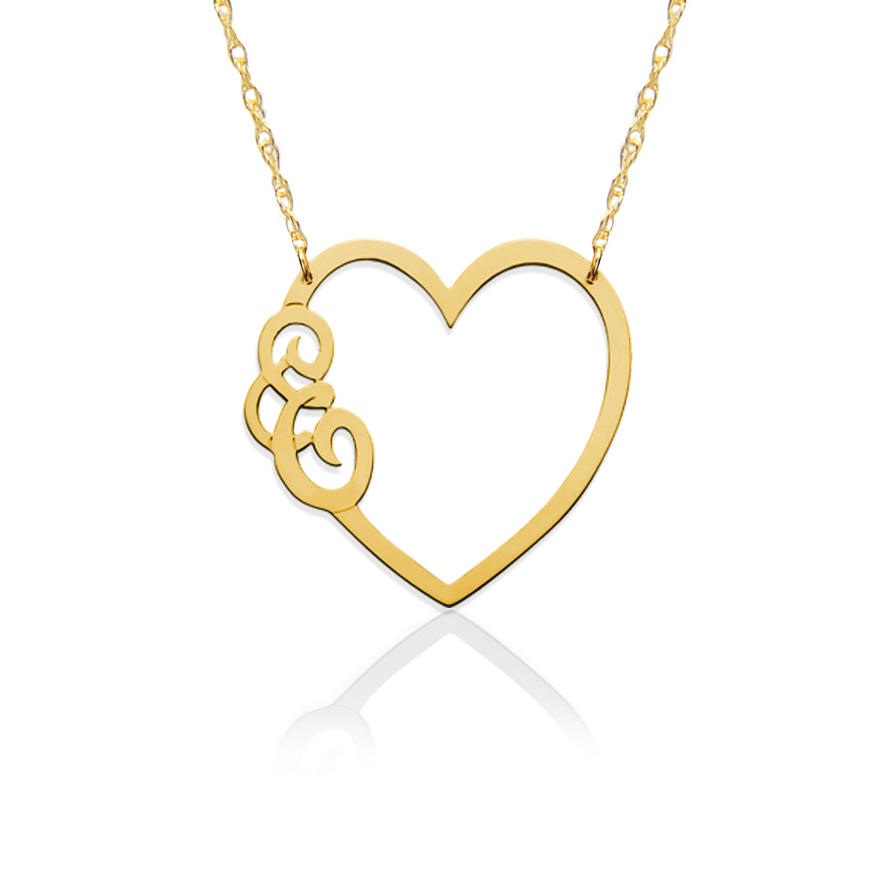 Heart with Script Initial