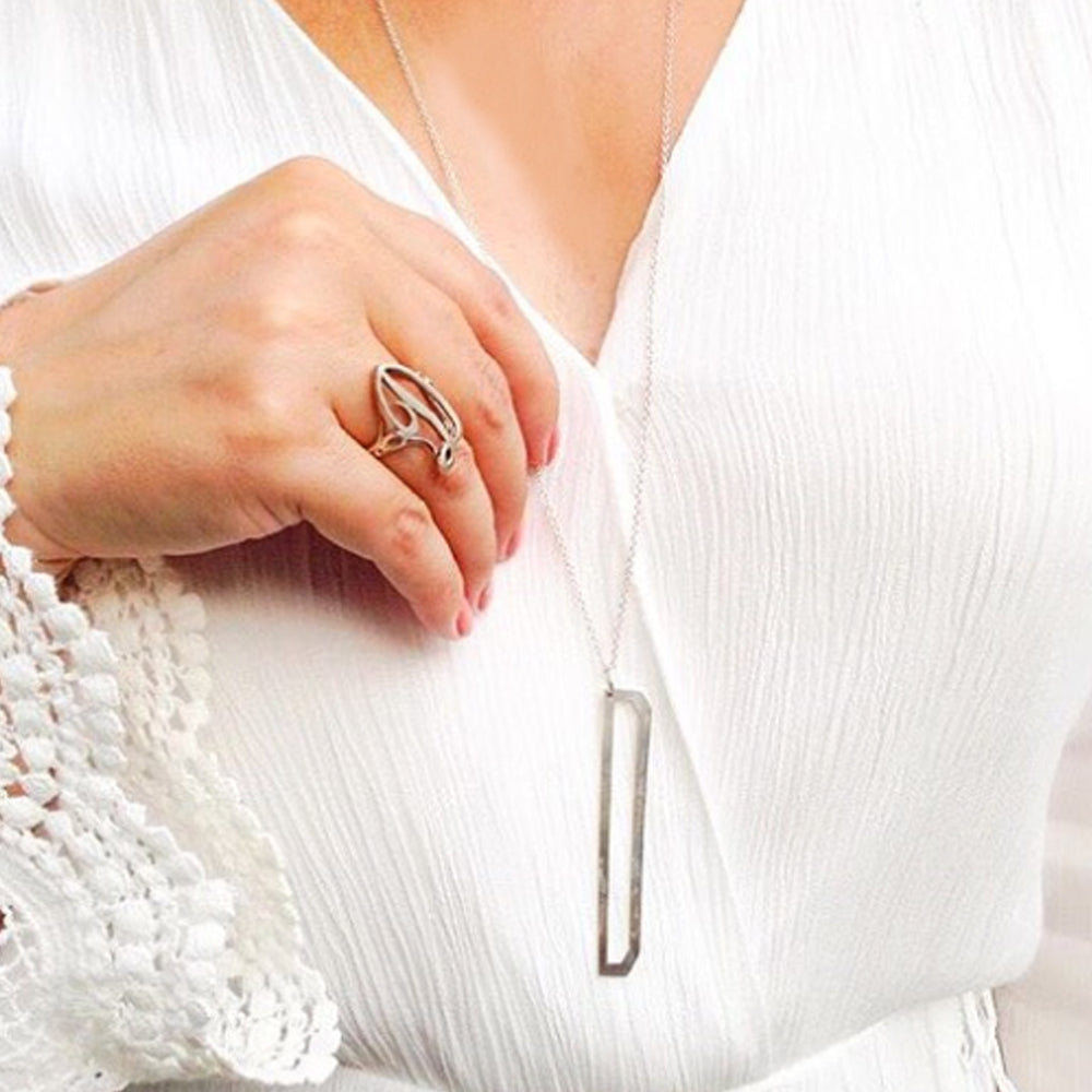 Angle Block Letter on 30″ Chain