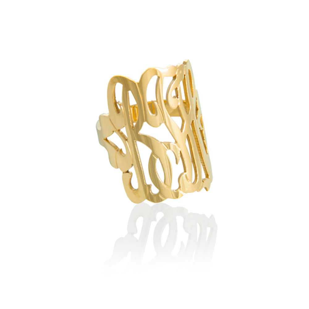 Script Monogram Ring