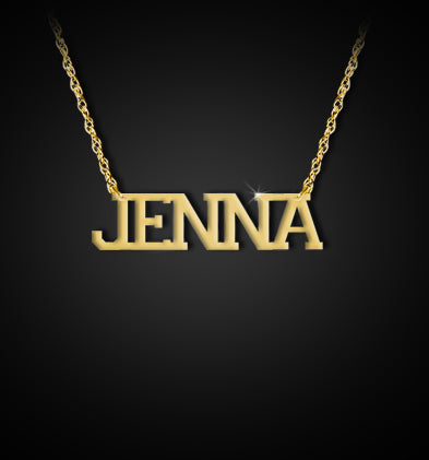 JBD423 Varsity Name Necklace