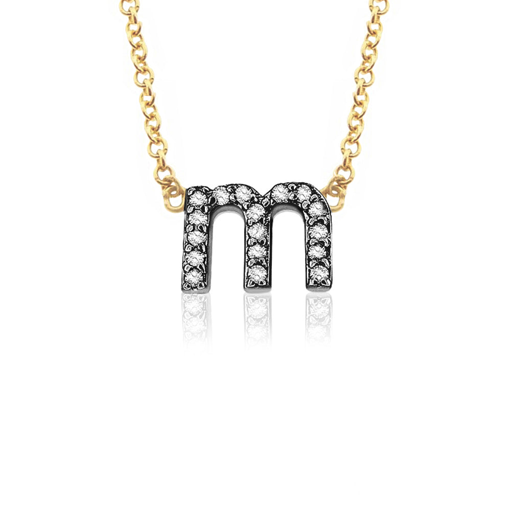 Petite 14K Gold & Diamond Lower Case Initial