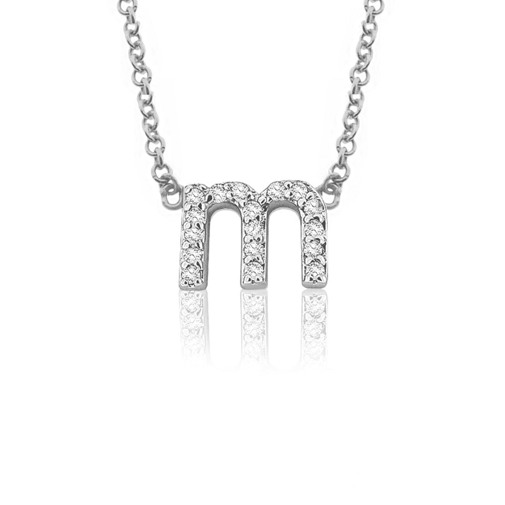 Petite 14K Gold & Diamond Lower Case Initial