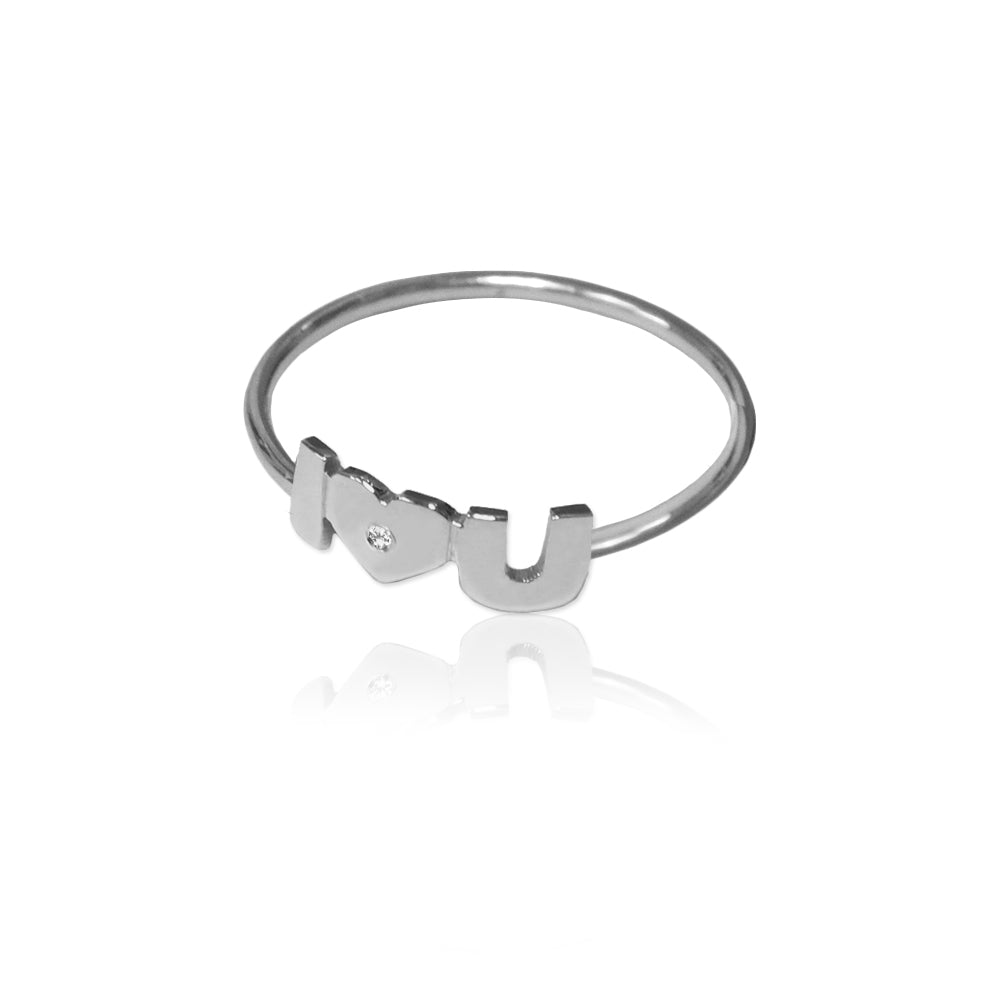 I Love You Wire Band Ring