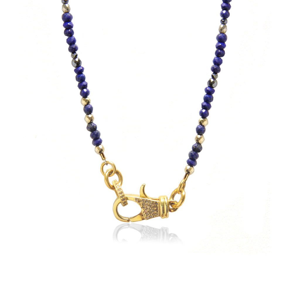 Diamond Lock on Gemstone Chain