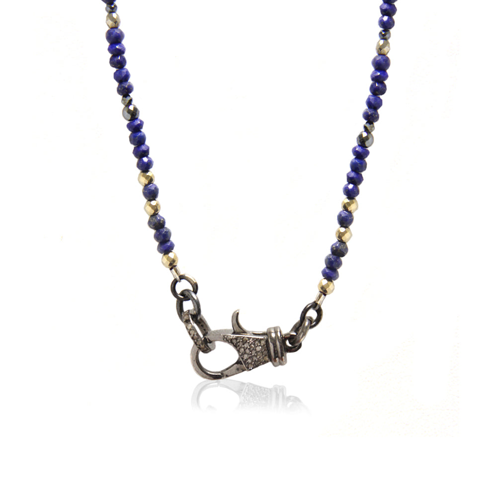 Diamond Lock on Gemstone Chain
