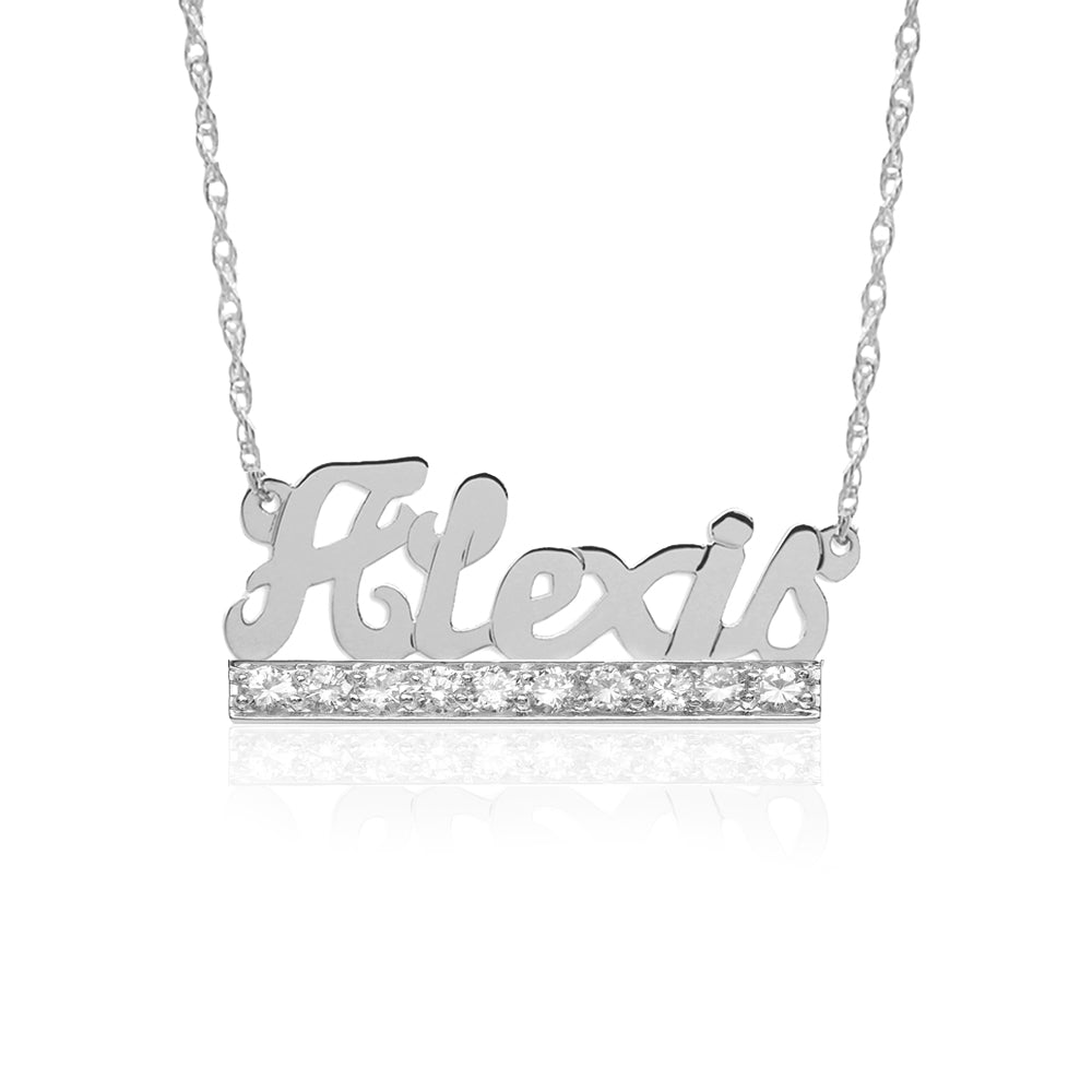 Script Nameplate On Diamond Bar