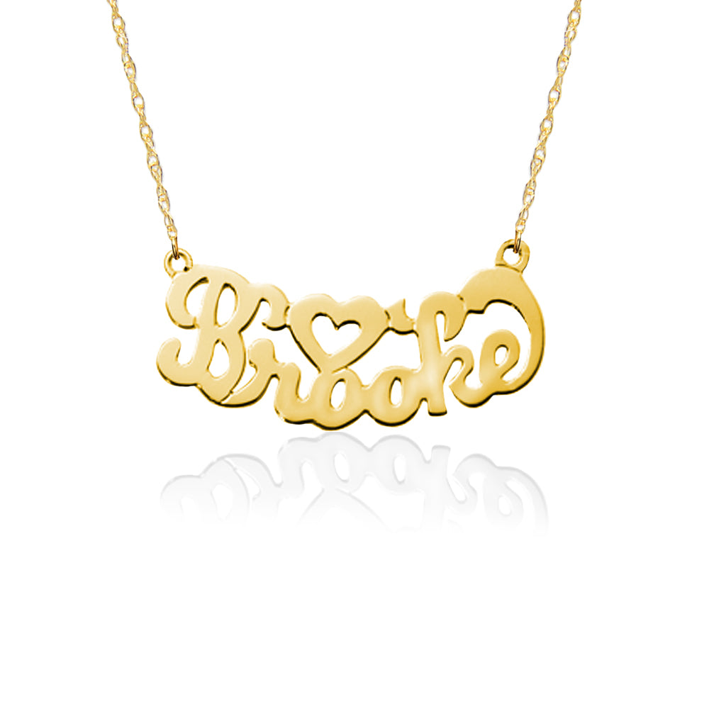 Script Nameplate / Heart