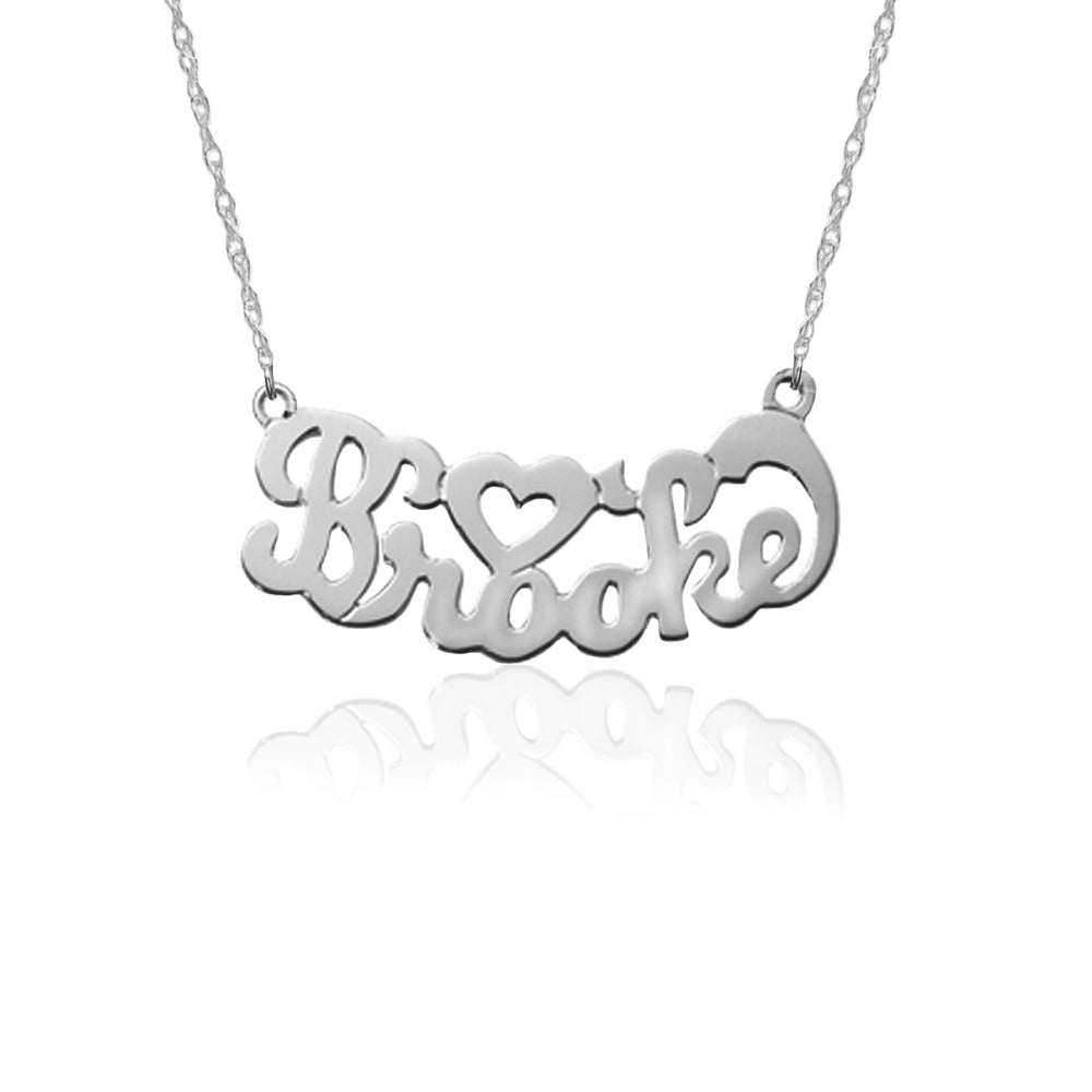Script Nameplate / Heart