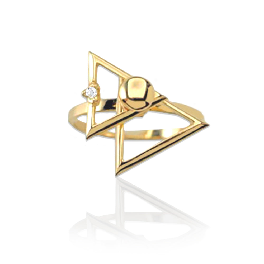 Two-Tier Triangle Motion Ring